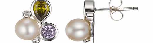 A B Davis Freshwater Pearl And Amethyst Sterling