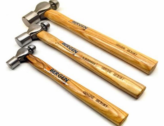 3pc Ball Pein Hammer Professional Set by Bergen AT205