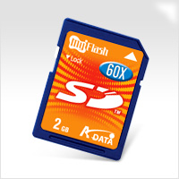 A-Data 60x Secure Digital 256mb card