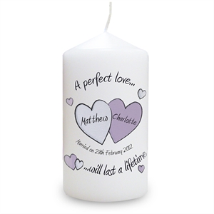 A Perfect Love Wedding Candle