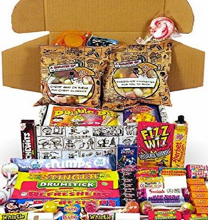 The All Time Favourites Retro Sweets Sweetshop In A Cartoony Box - Now With Over 525 5 Star Reviews - Packed Full Of The Best Retro Sweets - Everyone Loves Traditional, Old Fashioned Retro Sweets - Pe