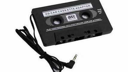 A-szcxtop(TM) Coco Digital CD Car Cassette Adapter MP3 Black Tape Player iPhone iPod MP3 CD Radio Stereo Nano 3.5m