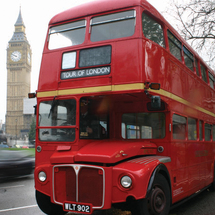 Vintage Red London Bus Tour and London Eye