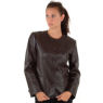 A W Rust LADIES COLLAR-LESS SHORT LEATHER JACKET and#39;45Dand39;