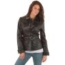 A W Rust LADIES SAFARI LEATHER JACKET WITH BELT and#39;534and39;