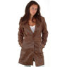 A W Rust LEATHER TRENCH COAT LADIES and#39;VINTAGE FINISH 44Gand39;