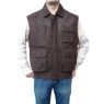 MENS BUFF LEATHER WAISTCOAT and#39;LEATHERWEAR 43Band39;