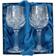 A1 Gifts Lead Crystal Pair of Red Wine Glasses
