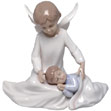 A1 Gifts Porcelain Ivory Angel & Child Figurine