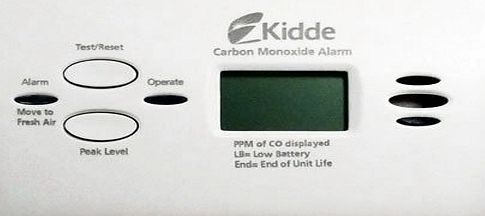 A2Z Fire Carbon Monoxide Detector with 10 Year Long Life Sealed Battery (Digital Display) - Kidde 8LLDCO