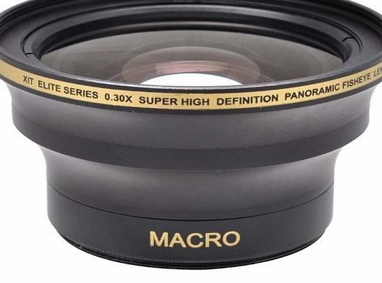 AAdigital 0.30x HD Super Wide Angle Panoramic Macro Fisheye Lens For The Nikon D3000, D3100, D3200, D5000, D5100, D5200, D5300, D7000, D7100, D3, D4, D40, D40x, D50, D60, D70, D70s, D80, D90, D100, D200, D300, 