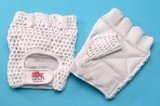 White Mesh Back Weight Training Gloves
