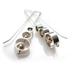 Abacus Silver and Rose Gold Earrings by Claire