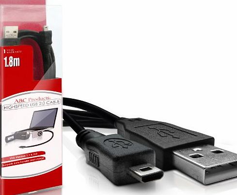 ABC Products Replacement Panasonic USB Cable Cord Lead (For Image Transfer / Battery Charger - Supports Charging in Select models) for Select Lumix Series Digital Camera (Models Stated Below)