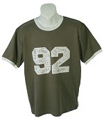 & Fitch 92 Logo T/Shirt Olive Size Medium