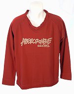 Abercrombie & Fitch Gym Issue Long Sleeve T/Shirt Red Size Medium
