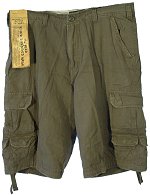 & Fitch River Dredged Wash Cargo Shorts HT Green Size 30 inch waist