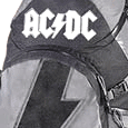 AC/DC Black and Grey Backpack