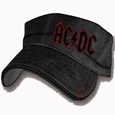 AC/DC Black Canvas Fitted