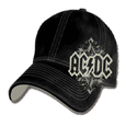 AC/DC Black Flexfit Canvas Patch &