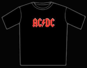 AC/DC Classic Red Logo T-Shirt