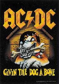AC/DC Givin The Dog A Bone Textile Poster