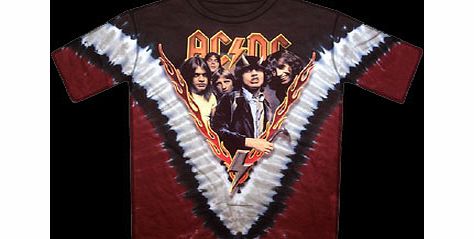 AC/DC Highway Tiedye T-Shirt
