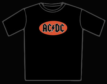 AC/DC Oval Logo T-Shirt