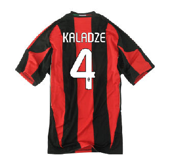 AC Milan Adidas 2010-11 AC Milan Home Shirt (Kaladze 4)