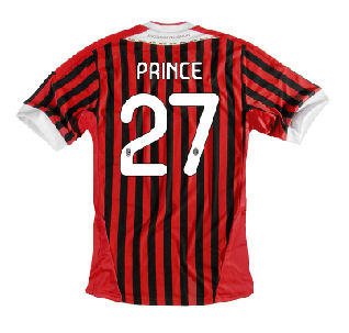 AC Milan Adidas 2011-12 AC Milan Home Shirt (Prince 27)