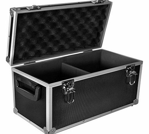 Acc-Sees Black Aluminium Record Carrying Flight Case for up to 100 x 7`` Vinyl Singles