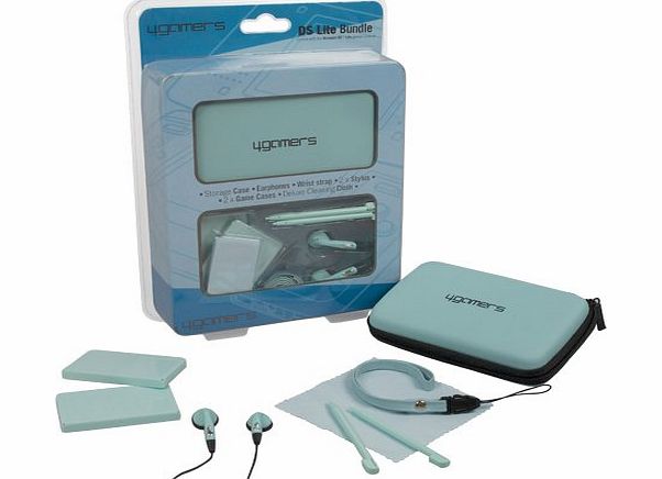 4Gamers Turquoise Accessory Bundle for DS Lite/DSi (Nintendo DS)