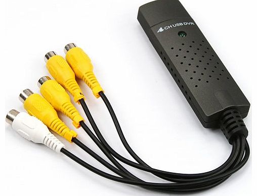 USB 2.0 DVR CCTV Capture Card Video/Audio Recorder Adaptor 4 Channel Record Mode