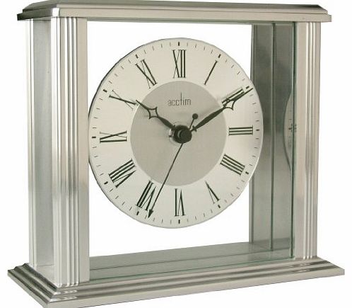 Acctim 36247 Hamilton Mantel Clock, Silver Effect