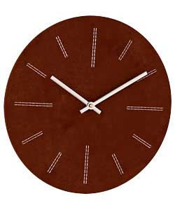 New Faux Suede Wall Clock