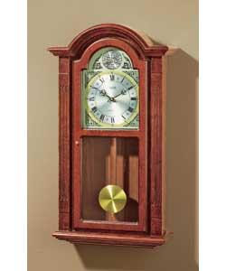 Radio Controlled Dark Oak Regulator Wall Clock