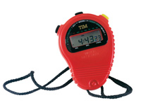 Acctim Sprint stopwatch with red plastic case