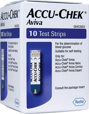 Accu Chek, 2041[^]10083878 Accu-Chek Aviva Blood Glucose Test Strips -10