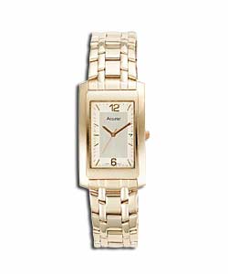 Accurist Gents Gold Plated Bracelet Watch