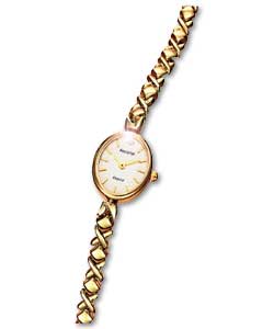 Accurist Ladies 9ct Gold Reversible Bracelet Watch
