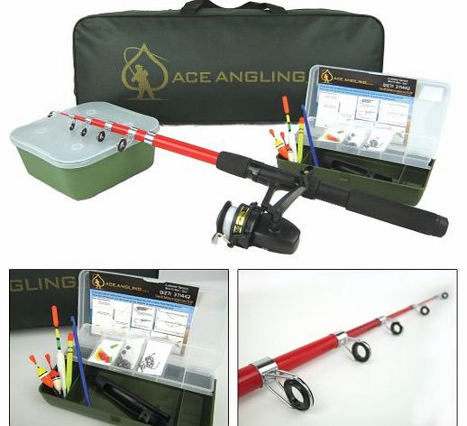Ace Angling Junior Beginners Kids Novice Fishing Rod Reel Kit Set