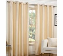 Faux Silk Lined Ring Top Curtains