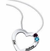 ACE Personalised 2 Name Heart Pendant