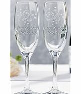 ACE Personalised Champagne Flutes