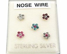 ACE Silver Flower Nose Studs