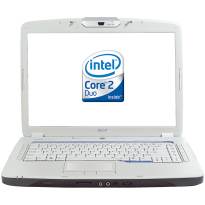 Acer laptop featuring Windows Vista Home Premium, an Intel Core 2 Duo processor, 2GB RAM, 120GB hard