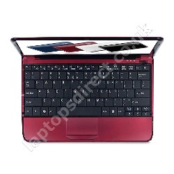Aspire 751h Laptop in Red - 9 Hour Battery Life
