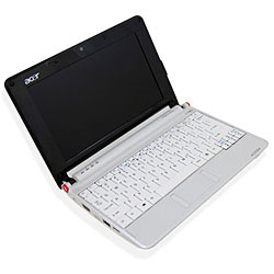 Aspire One Netbook Atom N270 1.6GHz 512MB RAM 8GB Solid State HDD Linux Operating System