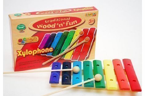 Kids Children Colourful Wooden Traditional Xylophone Musical Toy