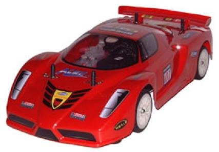 Acme Red Ferrari Enzo Radio Controlled ACME 4WD 1:10 Scale Cyclone Nitro Powered on Road Car